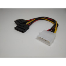 Кабель живлення SATA power 0.2m 2 connectors Vinga (VCPSATA2PW2) кабель, SATA, SATA PS power, 0.2 м